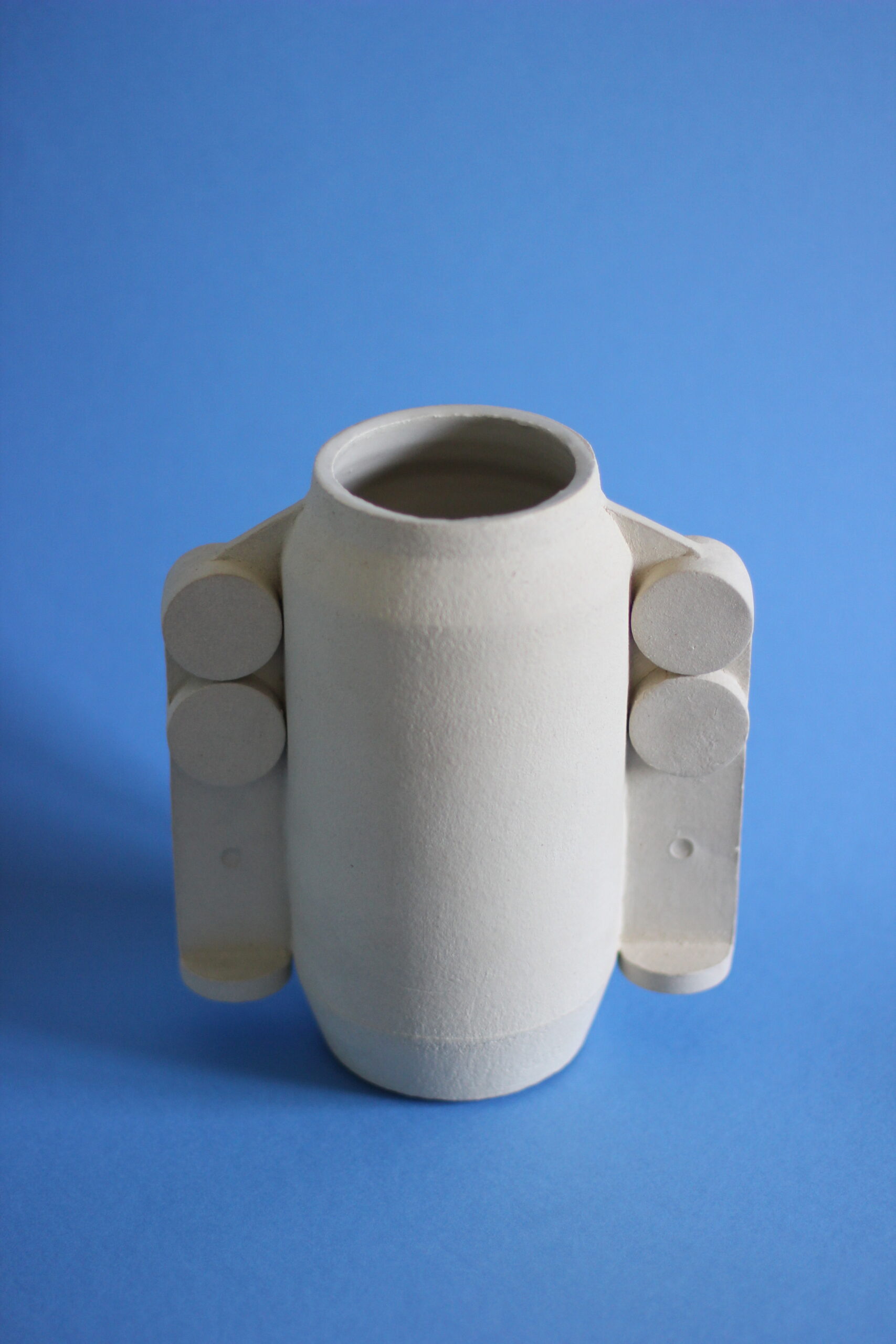 vase engrais blanc fait à la main